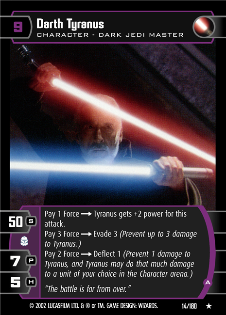 Star Wars TCG Darth Tyranus (A) (AOTC #14)