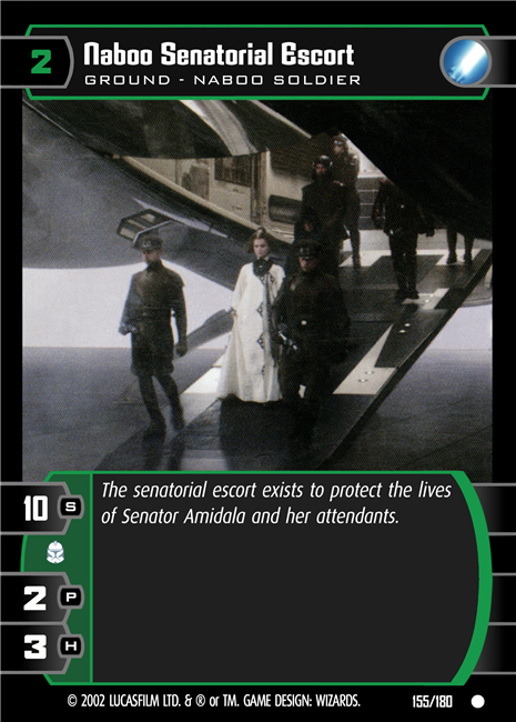 Star Wars TCG Naboo Senatorial Escort (AOTC #155)
