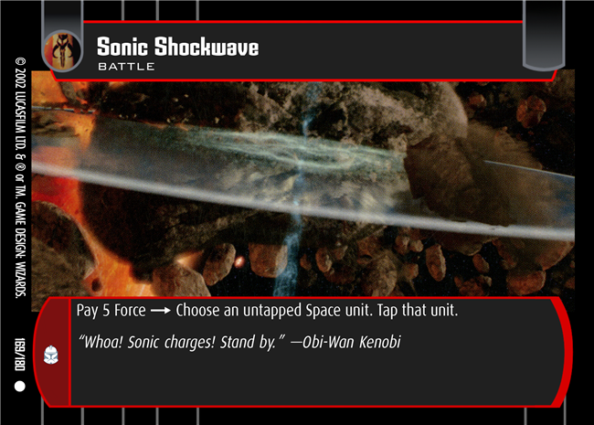 Star Wars TCG Sonic Shockwave (AOTC #169)