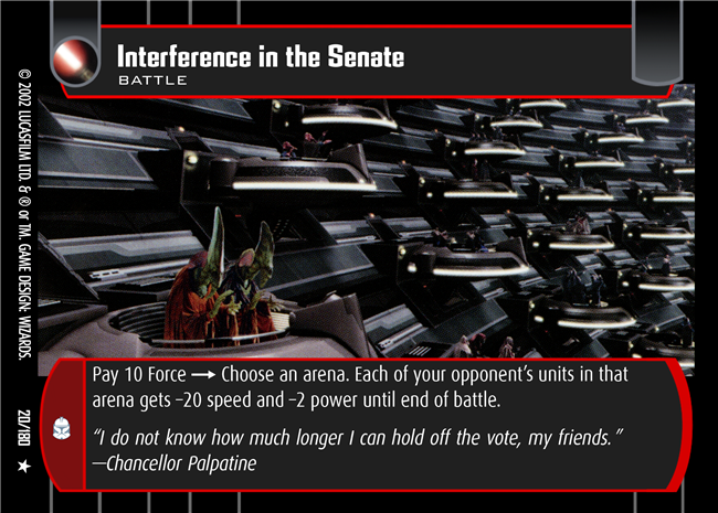 Interference in the Senate (AOTC #20)