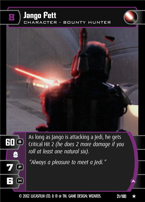 Star Wars TCG Jango Fett (A) (AOTC #21)