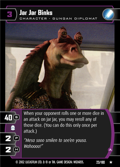 Star Wars TCG Jar Jar Binks (A) (AOTC #23)