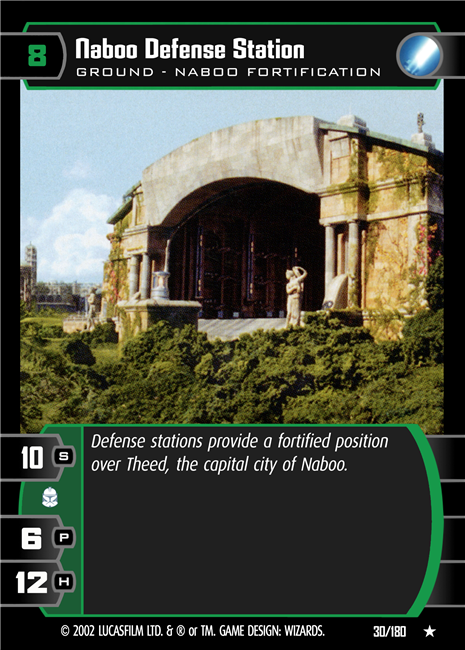 Star Wars TCG Naboo Defense Station (AOTC #30)