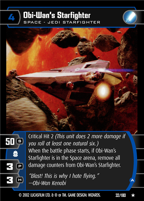 Star Wars TCG Obi-Wan's Starfighter (A) (AOTC #32)