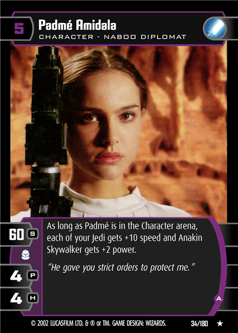 Star Wars TCG Padme Amidala (A) (AOTC #34)