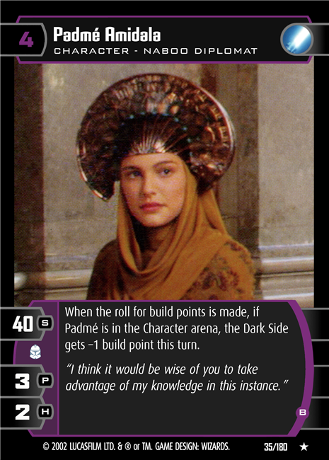 Star Wars TCG Padme Amidala (B) (AOTC #35)