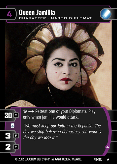 Star Wars TCG Queen Jamillia (A) (AOTC #40)