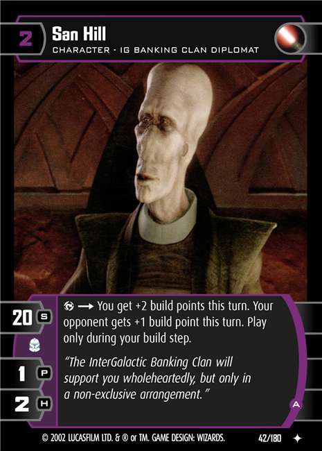 Star Wars TCG San Hill (A) (AOTC #42)
