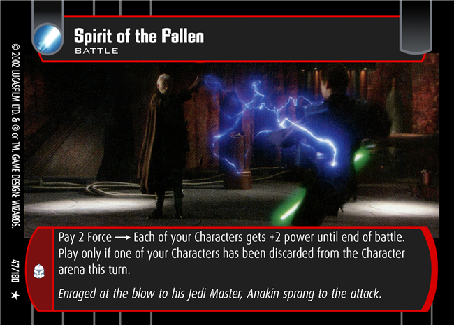 Star Wars TCG Spirit of the Fallen (AOTC #47)