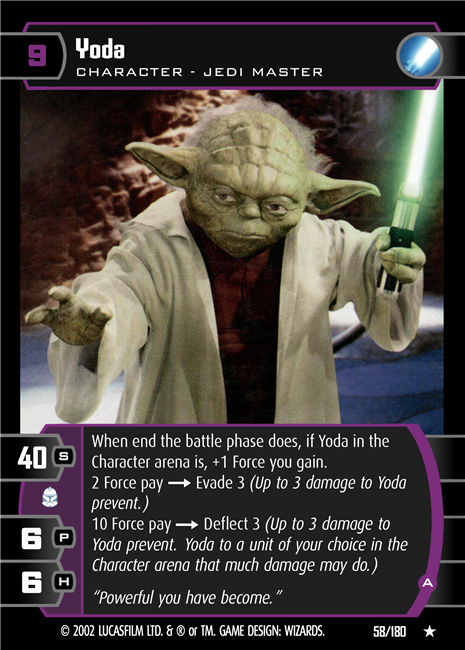 Star Wars TCG Yoda (A) (AOTC #58)