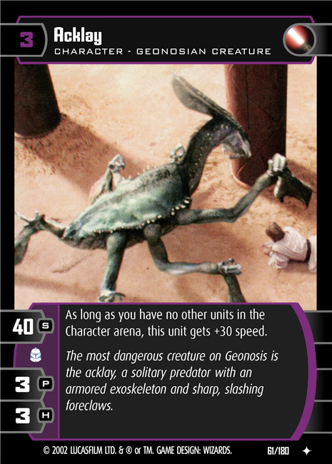 Star Wars TCG Acklay (AOTC #61)