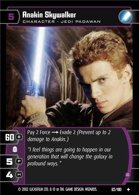 Star Wars TCG Anakin Skywalker (C) (AOTC #62)
