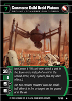 Star Wars TCG Commerce Guild Droid Platoon (AOTC #75)