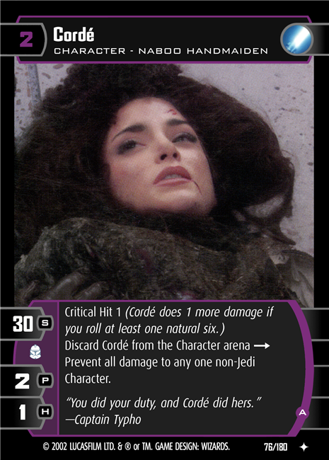 Star Wars TCG Corde (A) (AOTC #76)