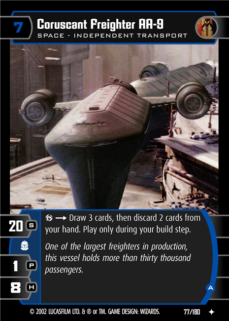 Star Wars TCG Coruscant Fighter AA-9 (A) (AOTC #77)