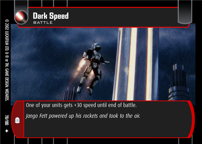 Star Wars TCG Dark Speed (AOTC #78)