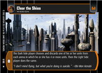 Star Wars TCG Clear the Skies (AOTC #8)