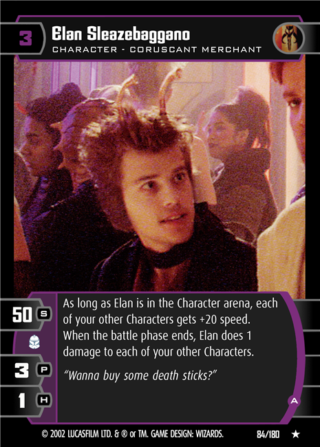 Star Wars TCG Elan Sleazebaggano (A) (AOTC #84)