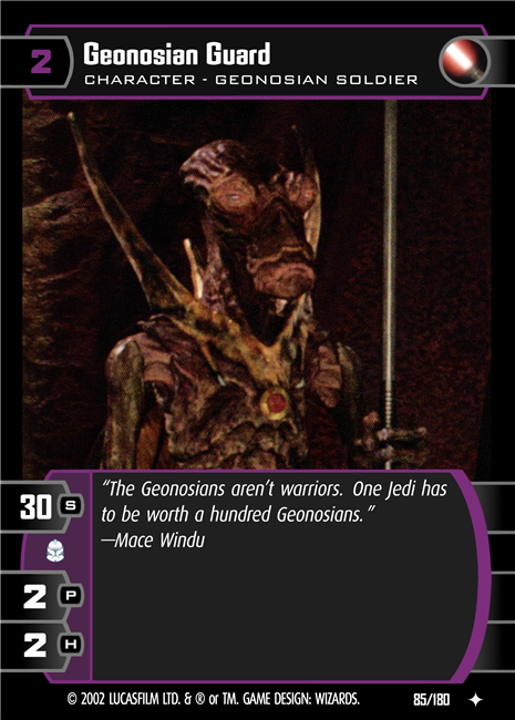 Star Wars TCG Geonosian Guard (AOTC #85)