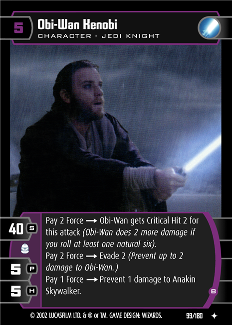 Star Wars TCG Obi-Wan Kenobi (B) (AOTC #99)