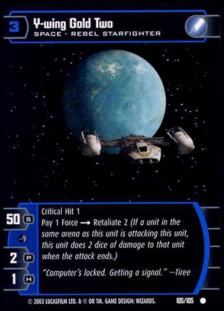 Y wing Gold Two (BOY #105) FOIL