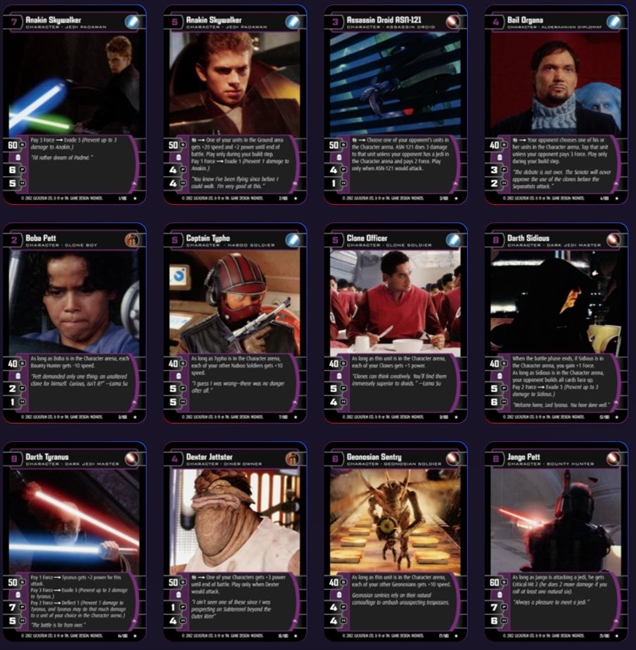 Attack of the Clones Complete Set (No Foils)