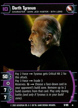 Darth Tyranus F (JG #9)