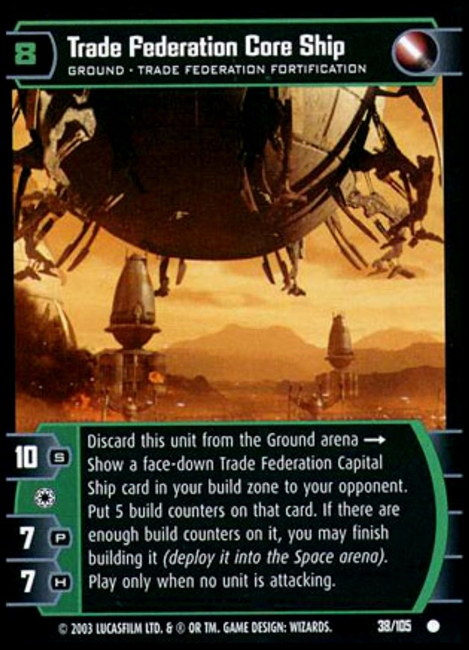 Trade Federation Core Ship (JG #38) FOIL