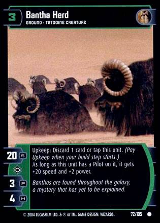 Star Wars TCG Bantha Herd (RAS #72) - Rogues & Scoundrels (TCG)