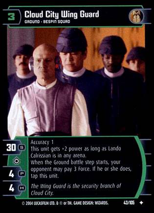 Star Wars TCG Cloud City Wing Guard (RAS #43) - Rogues & Scoundrels (TCG)