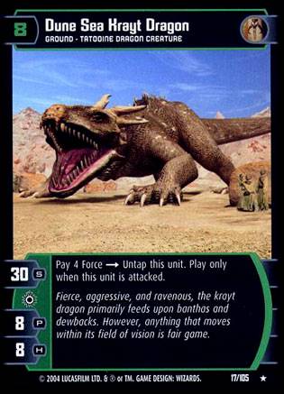 Star Wars TCG Dune Sea Krayt Dragon (RAS #17) - Rogues & Scoundrels (TCG)