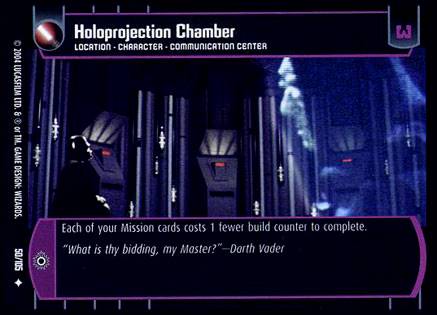 Star Wars TCG Holoprojection Chamber (RAS #50) - Rogues & Scoundrels (TCG)