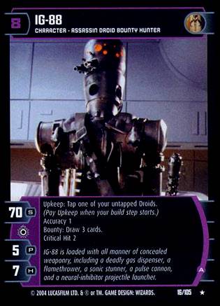 Star Wars TCG IG 88 A (RAS #16) - Rogues & Scoundrels (TCG)