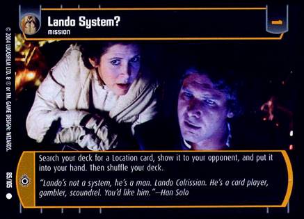Star Wars TCG Lando System? (RAS #85) - Rogues & Scoundrels (TCG)