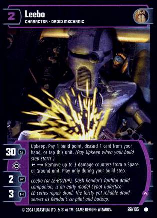 Star Wars TCG Leebo A (RAS #86) - Rogues & Scoundrels (TCG)