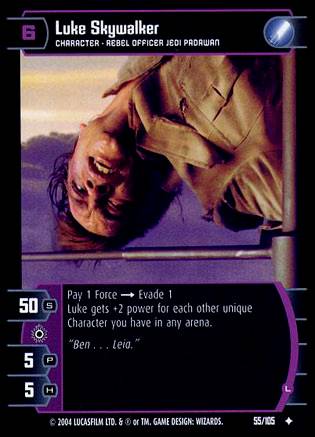 Star Wars TCG Luke Skywalker L (RAS #55) - Rogues & Scoundrels (TCG)