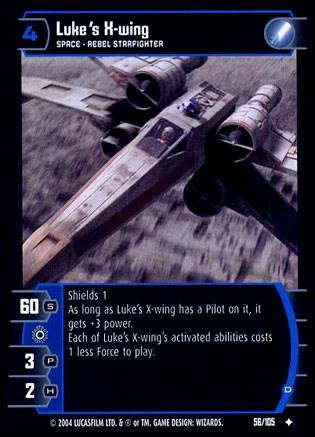 Star Wars TCG Lukes X wing D (RAS #56) - Rogues & Scoundrels (TCG)