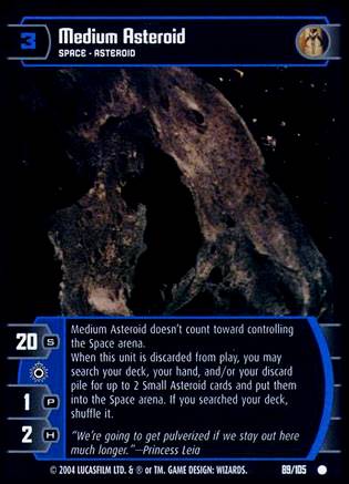 Star Wars TCG Medium Asteroid (RAS #89) - Rogues & Scoundrels (TCG)