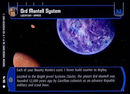 Star Wars TCG Ord Mantell System (RAS #94) - Rogues & Scoundrels (TCG)