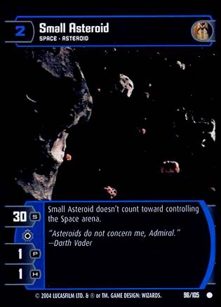 Star Wars TCG Small Asteroid (RAS #96) - Rogues & Scoundrels (TCG)
