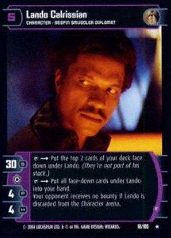 Star Wars TCG Lando Calrissian F (RAS #18) FOIL - Rogues & Scoundrels