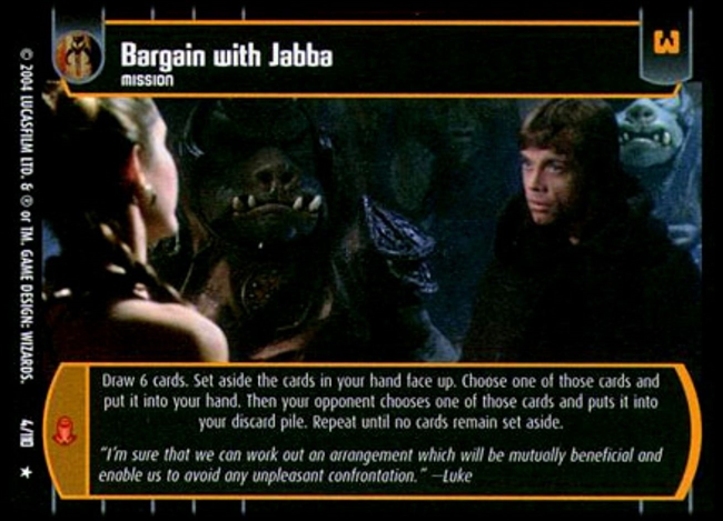 Bargain with Jabba