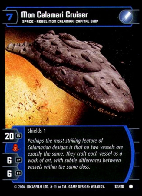 Star Wars TCG Mon Calamari Cruiser (ROTJ #101) - Return Of The Jedi (TCG)