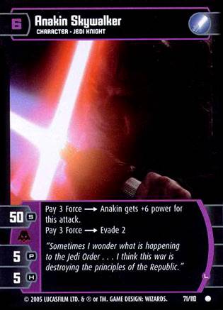 Star Wars TCG Anakin Skywalker L (ROTS #71) - Revenge Of The Sith (TCG)
