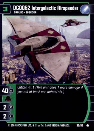 DC0052 Intergalactic Airspeeder (ROTS #83)