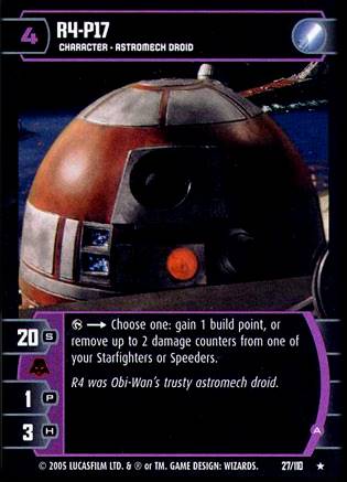 Star Wars TCG R4-P17 A (ROTS #27) - Revenge Of The Sith (TCG)