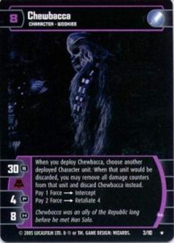 Star Wars TCG Chewbacca M (ROTS #3) FOIL - Revenge of the Sith (ROTS)
