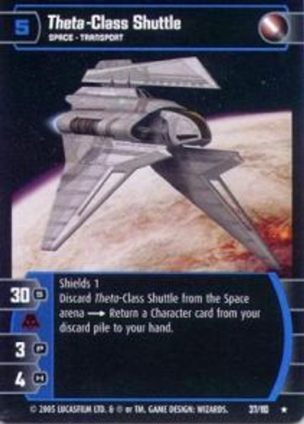 Star Wars TCG Theta-Class Shuttle (ROTS #37) FOIL - Revenge of the Sith (ROTS)