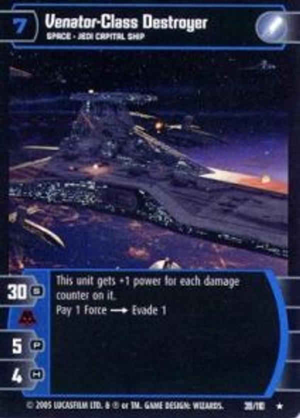 Star Wars TCG Venator-Class Destroyer (ROTS #39) FOIL - Revenge of the Sith (ROTS)