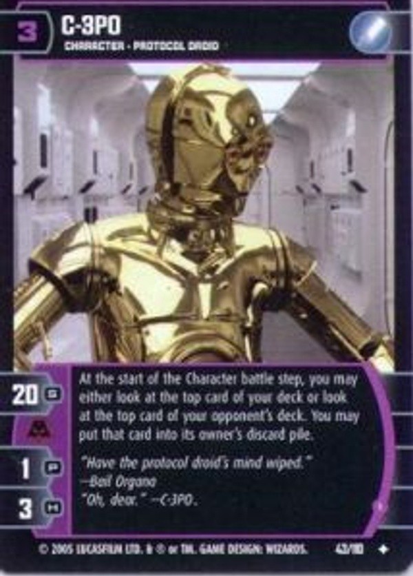 Star Wars TCG C-3PO I (ROTS #43) FOIL - Revenge of the Sith (ROTS)